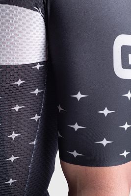 Превью  Велоджерси с коротким рукавом ALE Stars Men Black/Dove Grey